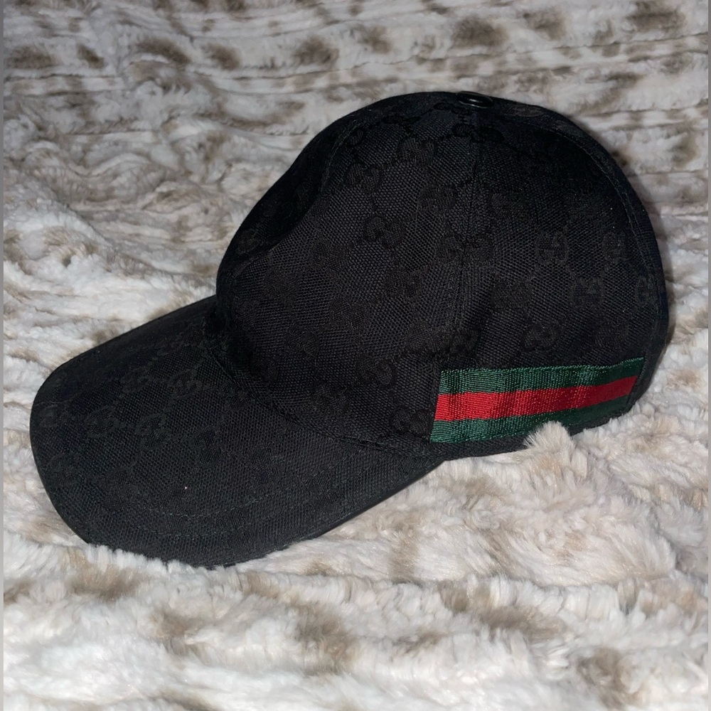 Gucci Black Hat with Logo